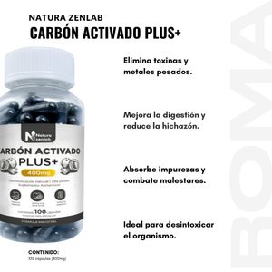 PACK 3 CARBÓN AC. PLUS+ 1200MG ZENLAB