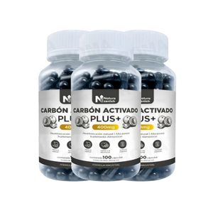 PACK 3 CARBÓN AC. PLUS+ 1200MG ZENLAB