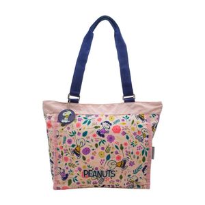 Bolso Mujer Snoopy Rosado de Flores
