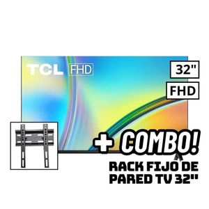 Televisor TCL 32 Smart TV ANDROID TV HD LED 32S5400AF + RACK FIJO