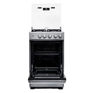 Cocina De Pie INDURAMA a Gas 4 Hornillas FONTANA + Hervidor OSTER NEGRO