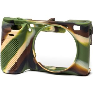Funda de Silicona easyCover para Sony Alpha a6500 (Camuflaje) - Protección contra Golpes y Rasguños