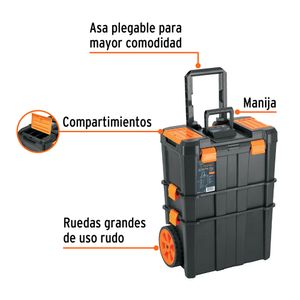 Caja para Herramientas Truper CHP-1925R 19×25 Pulgadas 3 en 1 con Ruedas