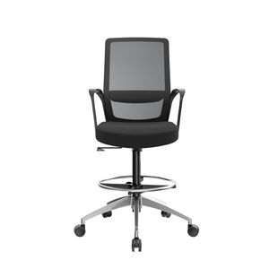 Silla Cajero Ergonómica Con Apoyabrazos Andy Negro Aluminio Ofideas