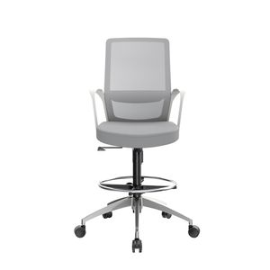Silla Cajero Ergonómica Con Apoyabrazos Andy Gris Aluminio Ofideas