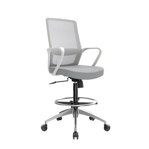 Silla Cajero Ergonómica Con Apoyabrazos Andy Gris Aluminio Ofideas