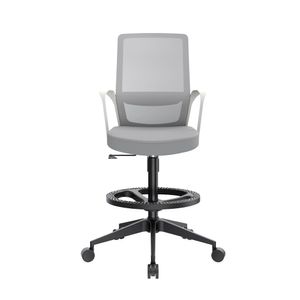 Silla Cajero Ergonómica Con Apoyabrazos Andy Gris Nylon Ofideas