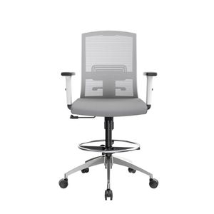 Silla Cajero Ergonómica Con Apoyabrazos Monk Gris Aluminio Ofideas