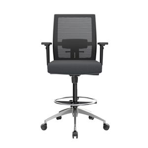 Silla Cajero Ergonómica Con Apoyabrazos Noha Negro Aluminio Ofideas