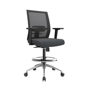Silla Cajero Ergonómica Con Apoyabrazos Noha Negro Aluminio Ofideas