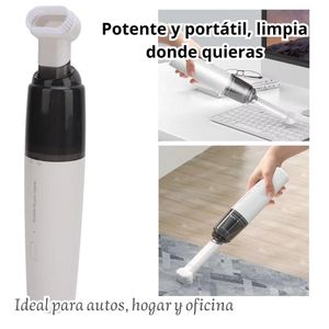 Aspiradora Portátil Recargable para Autos, Hogar y Oficina