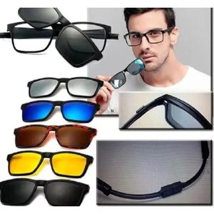 Gafas de sol polarizados magnéticos 6 en 1