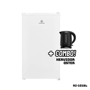 Frigobar INDURAMA 90 L Blanco RI-101BL + Hervidor OSTER Negro
