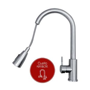 Llave Pico Ganso Retractil Mezcladora Monocomando al Mueble Valmax