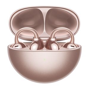 Audífonos Bluetooth True Wireless Stereo Huawei FreeClip, conexión dual, resistencia al agua IP54, duración máx. 36 horas con estuche de carga, rose
