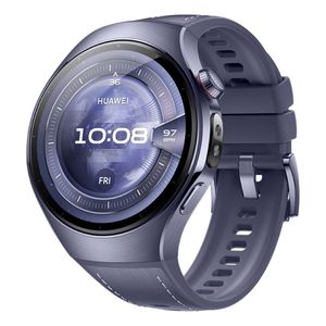 Smartwatch Huawei Watch 5 pantalla AMOLED 1.5", eSIM, sensor ECG y temperatura, resistencia IP69 y 5 ATM, GPS dual, 11 días batería, morado