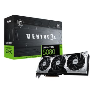 Tarjeta de video Msi NVIDIA RTX 5080 VENTUS 3X 16GB GDDR7, PCI5.0