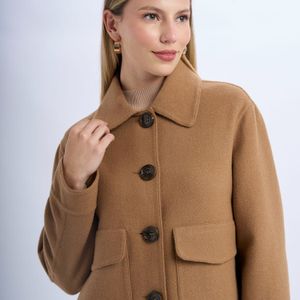 Abrigo  Alpaca y Lana Mujer Malabar Corto