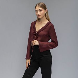 Blusa Mujer Hypnotic Manga Larga Rulo