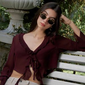 Blusa Mujer Hypnotic Manga Larga Rulo