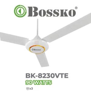 Ventilador de techo Bossko BK-8230VTE – 90 Watts – Blanco