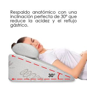 Cojín Antireflujo con Almohada Cervical Multiusos  Teraflex  60x55x30cm
