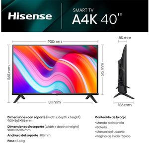 Televisor Hisense Smart Tv FHD 40 40A4K