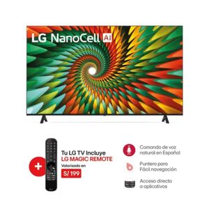 Televisor LG Nanocell 65 65NANO77SRA 4K ThinQ AI Smart