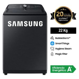 Lavadora Samsung Bubble Smart 22Kg WA22A8377GV