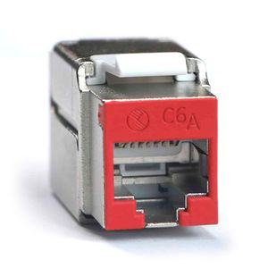 SATRA 111080005 20-PACK IDENTIFICADOR PARA JACK CAT6A Rojo