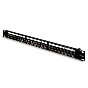 SATRA 102022409 Patch Panel CAT6 24 puertos con Jacks Negro