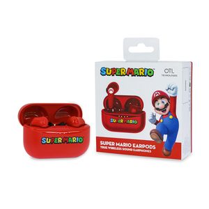 Auriculares inalámbricos OTL Super Mario TWS Earphones Color Rojo