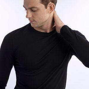 Polo Hombre Neck Negro New Malabar