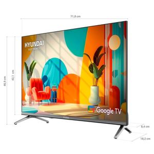 Televisor QLED Hyundai 32 HD Google TV 3.0 HYLED3259QG Año 2025