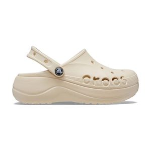 Crocs Mujer Baya Platform Clog Cr208186-11S Beige