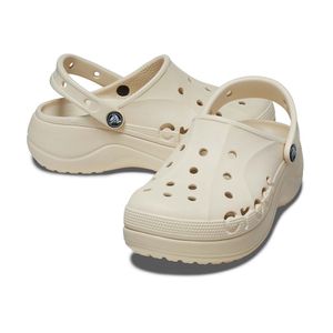 Crocs Mujer Baya Platform Clog Cr208186-11S Beige