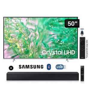 Televisor Samsung LED Smart TV 50 Crystal UHD 4K- UN50DU8200GXPE+Soundbar HW C400