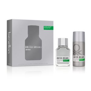 Set Perfume United Dreams Aim High Benetton Hombre Edt 100 Ml + Desodorante