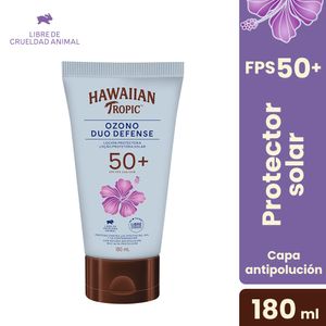 Bloqueador HAWAIIAN TROPIC Ozono Dúo Defense FPS 50 Tubo 180ml