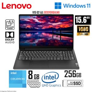 Laptop Lenovo V15 G2 IJL Intel Celeron N4500 8GB RAM 256GB SSD 15.6" FHD Windows 11 Pro 82QY00SALM