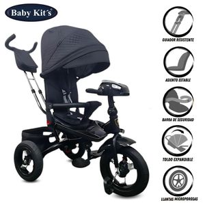 Triciclo Guiador para Niños «EFABEL» Black