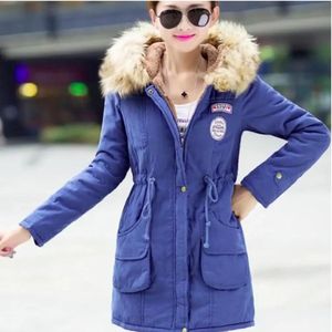 Casaca Parka Abrigo de Invierno para Mujer - Azul Acero / M