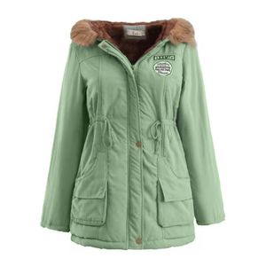 Casaca Parka Abrigo de Invierno para Mujer - Verde Agua / M