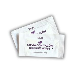 Stevia con Yacon Tauri 50 Sachets Endulzante Natural en polvo