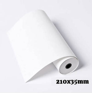 Paquete de 5 rollos papel térmico 210x35mm 55g fax A4
