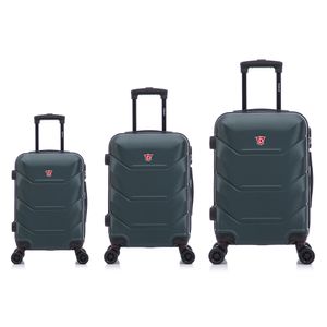 Maletas de Viaje Set de 3 Dukap Zonix Verde Oscuro - ZOJV