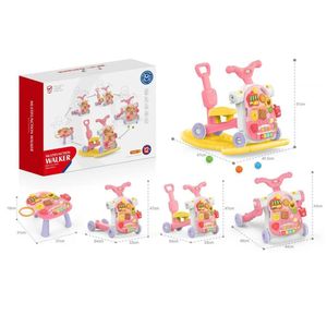 Caminador Multifuncional para Bebé 5en1 Rosado