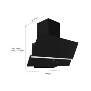 Campana Decorativa 90cm Sole Nimbus Negro
