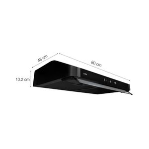 Campana convencional Sole Gaia 80cm Negro
