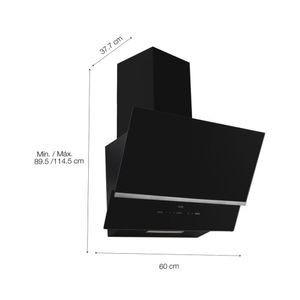 Campana Decorativa 60cm Sole Nimbus Negro